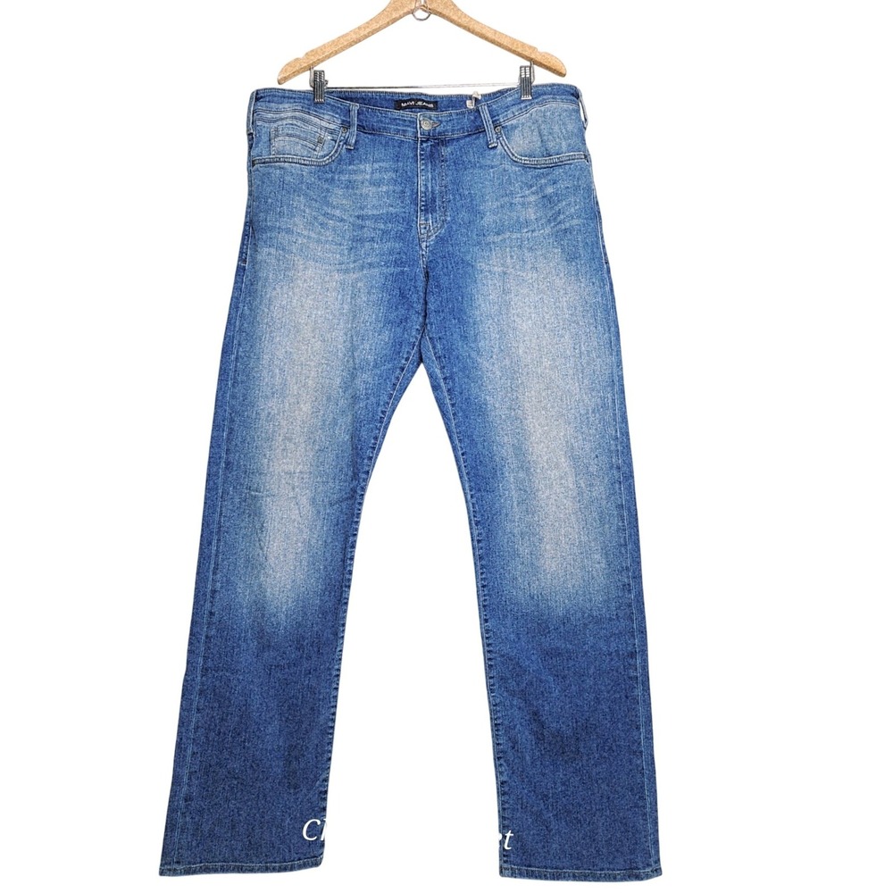 Mavi Jeans Matt Relaxed Straight Leg Mens 38x34 Med Fade Wash Denim EUC 90s Fit